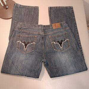 Bailey's Point men's accent pockets low straight leg jeans sz 36 x 31 measured